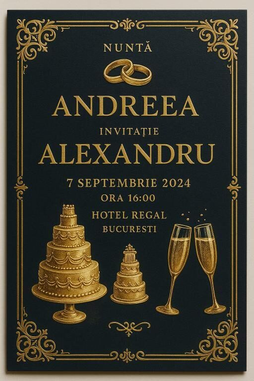 Invitatie nunta personalizata